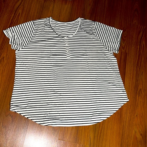 Tops - New in package.  Plus size. Striped Tee.